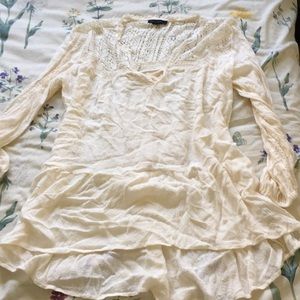 Crochet detail Tunic top